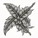 laurel wreath tattoo design idea
