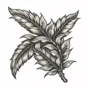 laurel wreath tattoo design idea