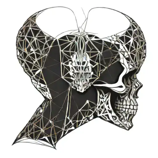 Skull Side Profile tattoo design idea