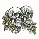 skulls tattoo design idea