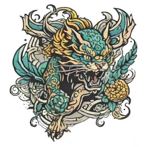 running outdoors tattoo design idea