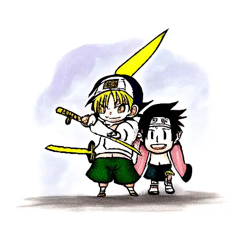 Narutos headband, luffys hat and ichigos sword  tattoo design idea