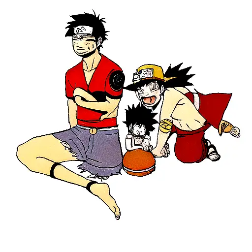 Naruto, Luffy and ichigo tattoo  tattoo design idea