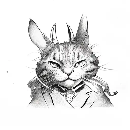 alice in wonderland tattoo design idea