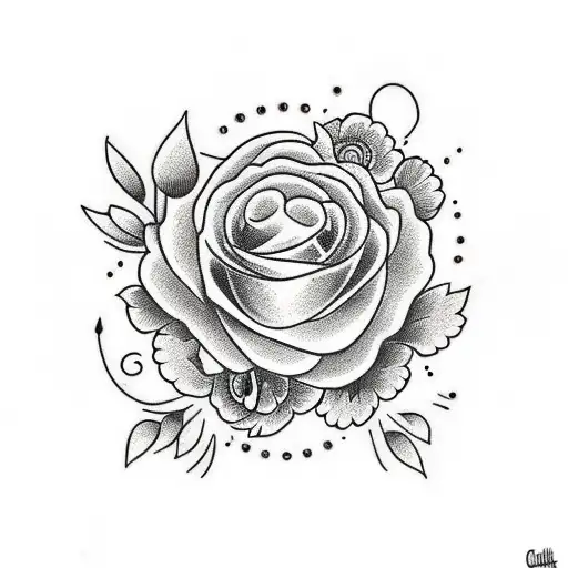 black crow with flowers coming out of eyes tattoo design idea