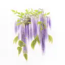 wisteria  tattoo design idea