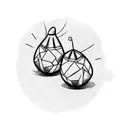 A pair of maracas with cuban flag tattoo design idea