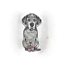 labrador tattoo design idea