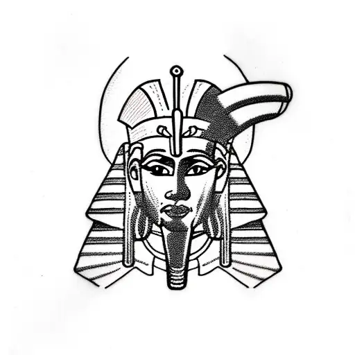 pharaoh  tattoo design idea