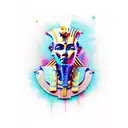 pharaoh  tattoo design idea