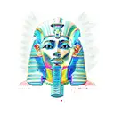 pharaoh  tattoo design idea