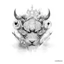 KP (overlapping) tattoo design idea