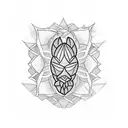 Pineapple tattoo design idea