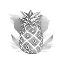Pineapple tattoo design idea