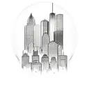 boston skyline tattoo design idea