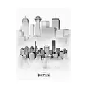 new england patriots boston skyline tattoo design idea