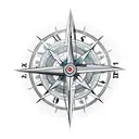 compass clock infinite loop eye  tattoo design idea