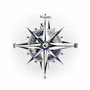 compass clock infinite loop eye  tattoo design idea