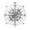 compass clock infinite loop eye  tattoo design idea