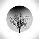 willow tree tattoo design idea