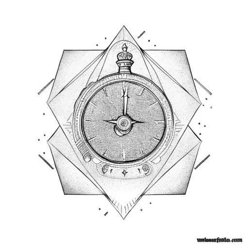time, travel, early marriage, successful and king tattoo design idea