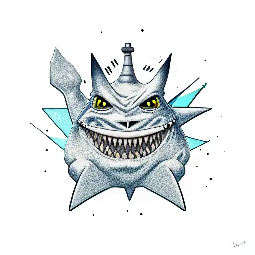  gengar  tattoo design idea