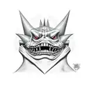  gengar  tattoo design idea