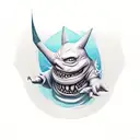  gengar  tattoo design idea