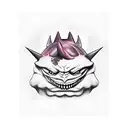 gengar  tattoo design idea