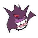 dark gengar  tattoo design idea