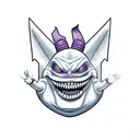  gengar  tattoo design idea