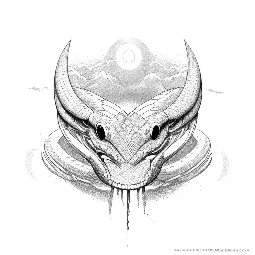 viper tattoo design idea