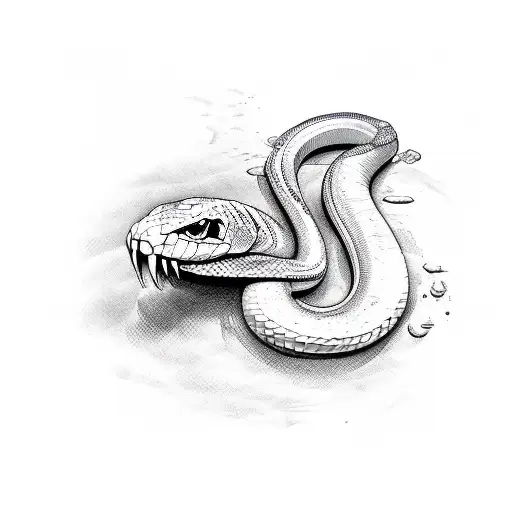 python tattoo design idea