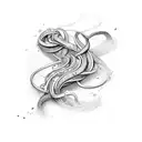 2 vipers intertwined tattoo design idea