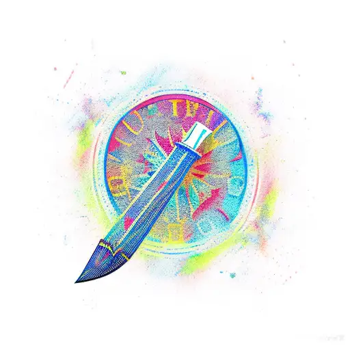 Dagger tattoo design idea