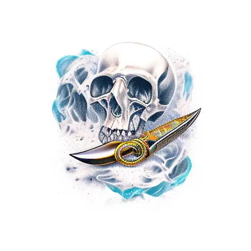 Dagger tattoo design idea