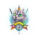 Dagger tattoo design idea