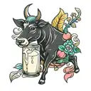 milk for life tattoo design idea