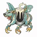 milk for life tattoo design idea