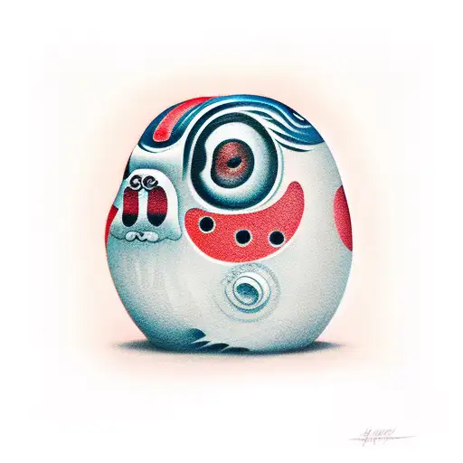 daruma tattoo design idea