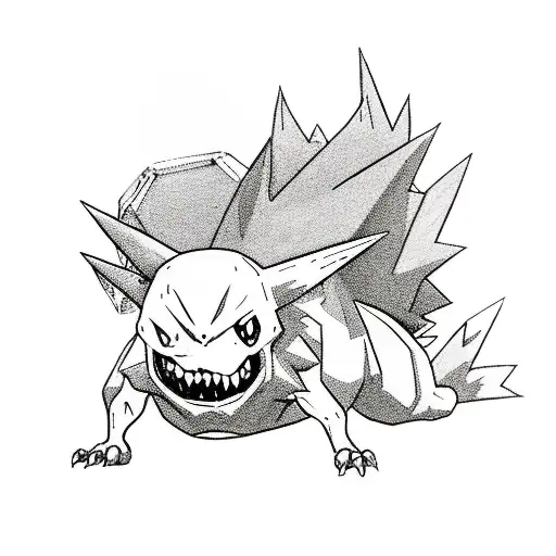 zombie pokemon trainer tattoo design idea