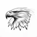 A majestic bald eagle soaring above a Porsche crest tattoo design idea