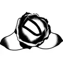 V for Vendetta with roses tattoo design idea