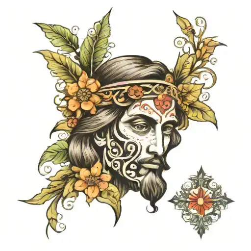 En mi pierna tengo tatuada el nombre Victoria. Quisiera anexarle Rostro de Cristo, flores, 22/04/1938  tattoo design idea