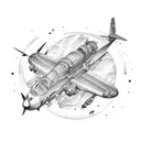 aviation sleeve tattoo design idea