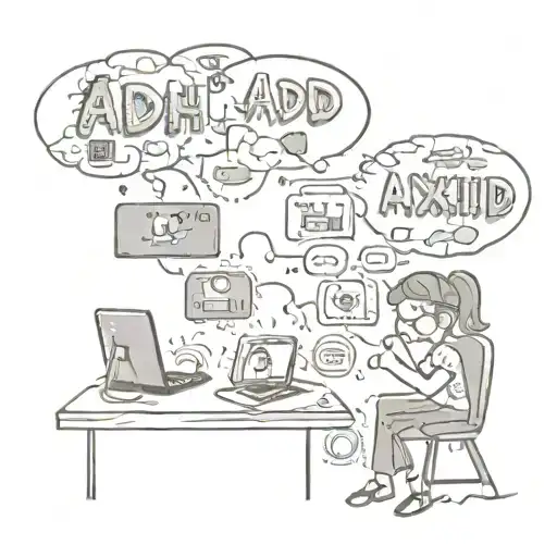 adhd and anxiety tattoo design idea