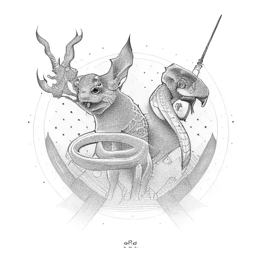 dad and son tattoo design idea