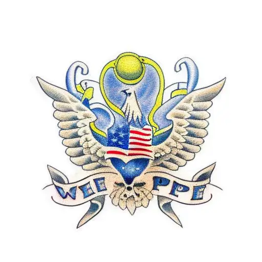 american flag , we the people, navy seal tattoo design idea