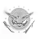american flag , we the people, navy seal tattoo design idea