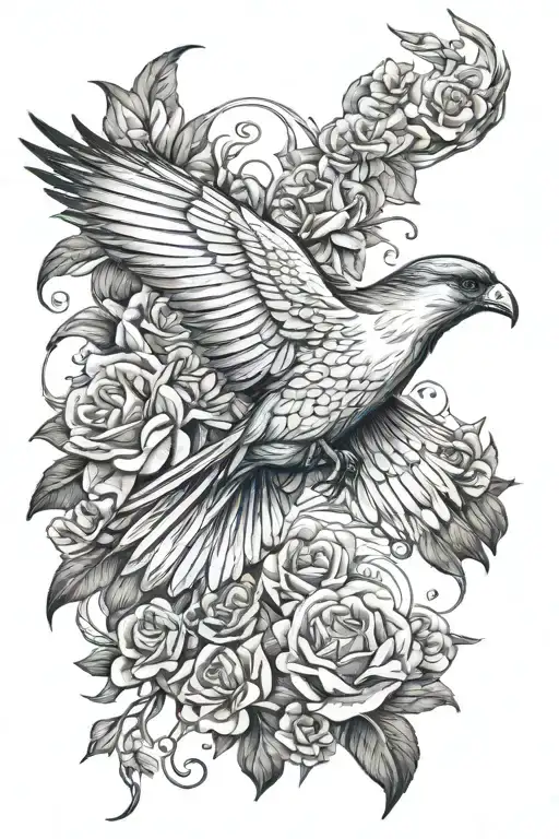 Icaro flying close tattoo design idea